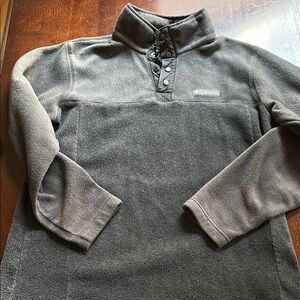 Columbia Charcoal Button-Up Fleece
